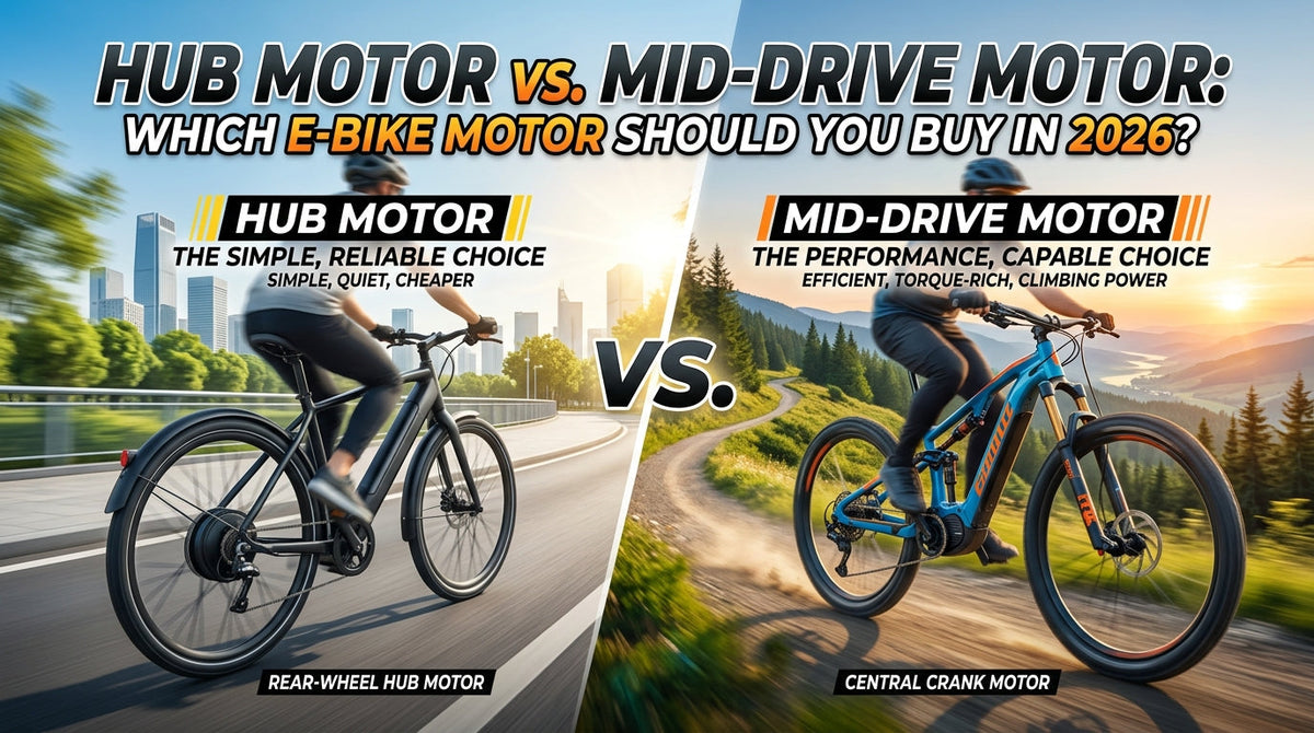 Hub Motor vs. Mid-Drive Motor: Which E-Bike Motor Should You Buy in 2026?
