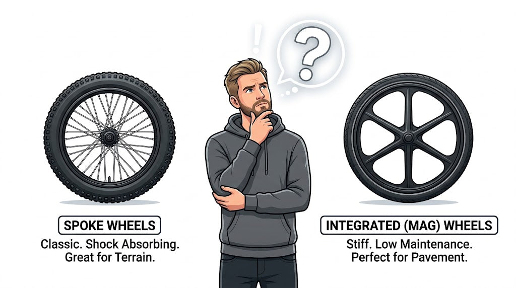 Spoke vs. Mag Wheels: The Ultimate E-Bike Wheel Guide