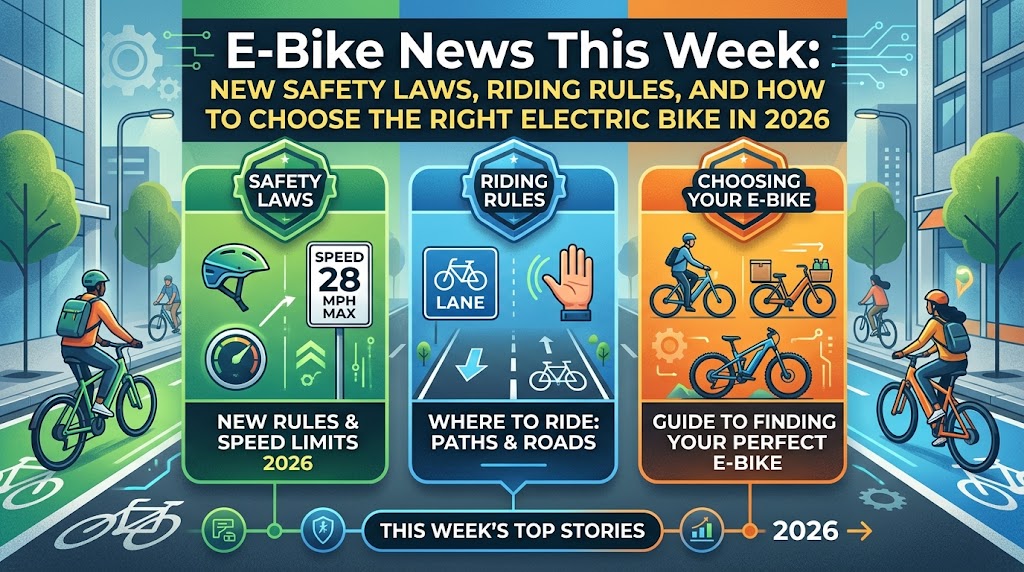 E-Bike News This Week: New Safety Laws, Riding Rules, and How to Choose the Right Electric Bike in 2026